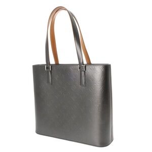 Louis Vuitton Leather Monogram Gray Bag Shoulder Wilwood Tote Matte